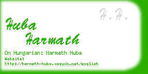 huba harmath business card